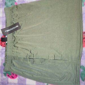 PrettyLittleThing Olive Skirt